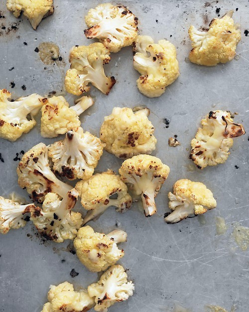 Roasted cauliflower with cheddar