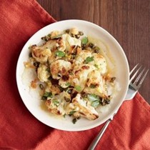 Roasted cauliflower with Dijon vinaigrette