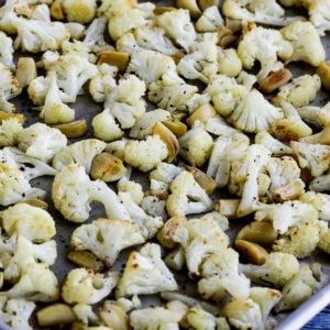 Roasted cauliflower with garlic