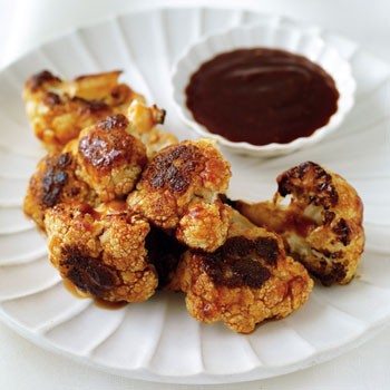 Roasted cauliflower with Indian barbecue sauce
