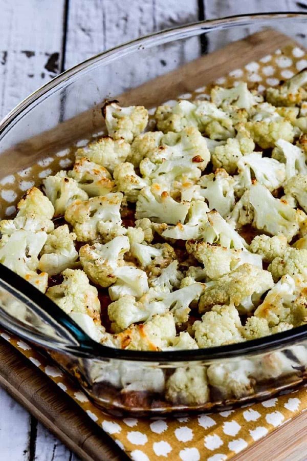 Roasted cauliflower with Parmesan