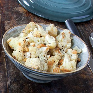 Roasted cauliflower with pine nuts
