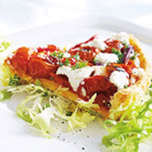Roasted cherry tomato tart