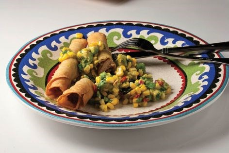 Roasted chicken flautas (Flautas de pollo)