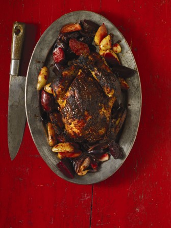 Roasted chicken in adobo (Pollo rostizado en adobo)