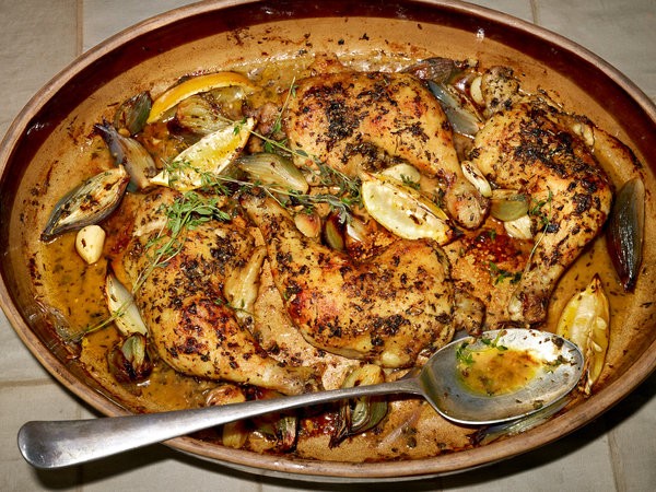 Roasted chicken Provençal