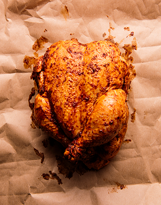 Roasted chicken with harissa