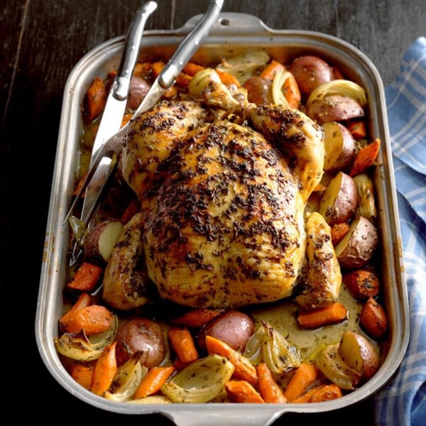 Roasted chicken with rosemary