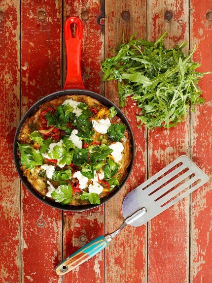 Roasted chilli frittata
