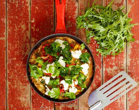 Roasted chilli frittata