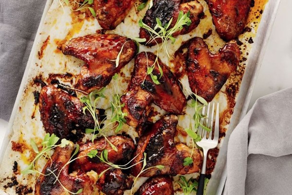 Roasted chipotle butter hot wings