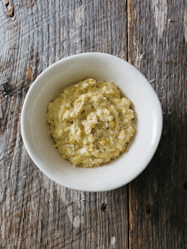 Roasted corn polenta