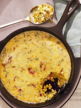 Roasted corn pudding