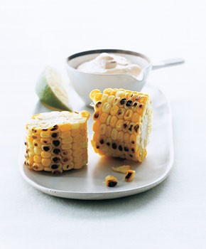 Roasted corn with chipotle mayonnaise