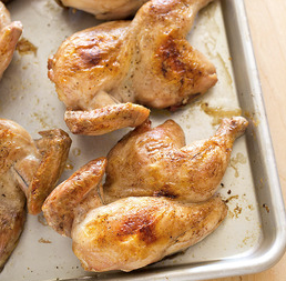 Roasted Cornish game hens