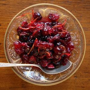 Roasted cranberry sauce