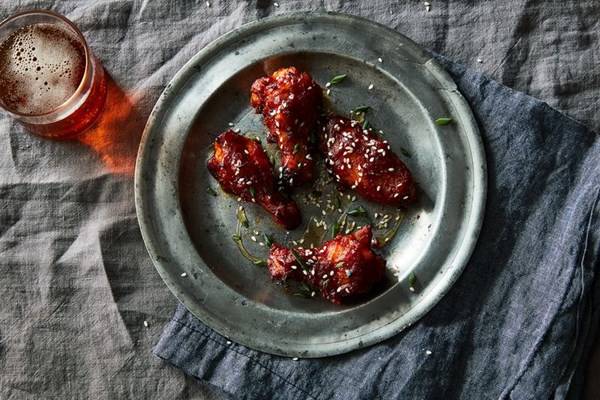 Roasted dates & honey wings