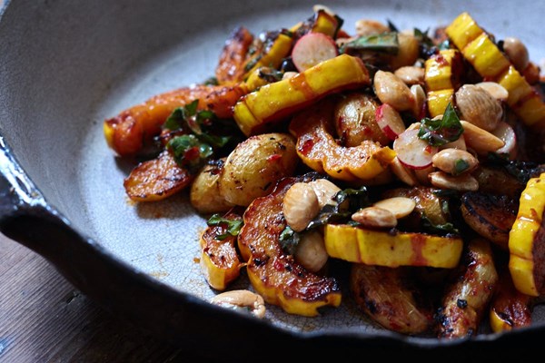 Roasted delicata squash