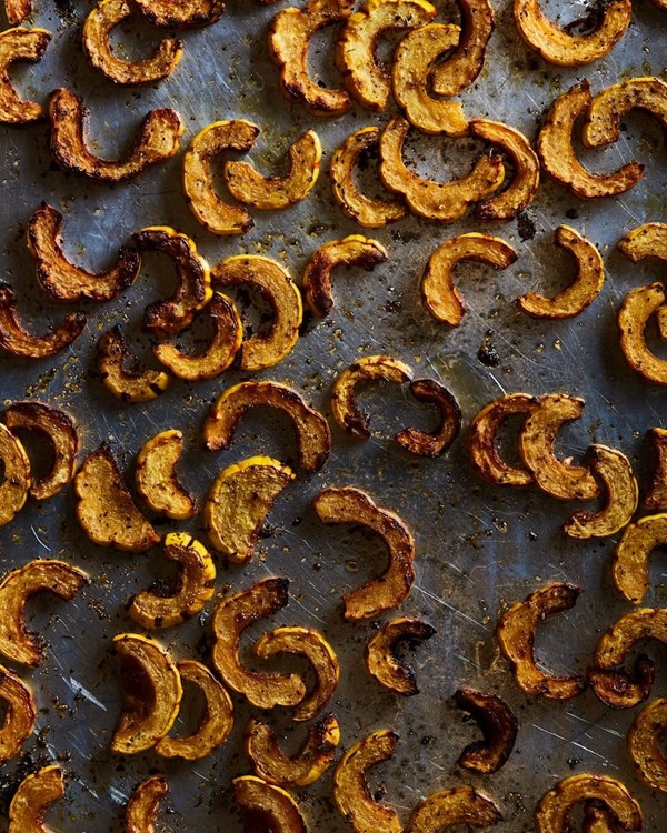 Roasted delicata squash 