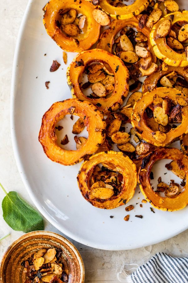 Roasted delicata squash