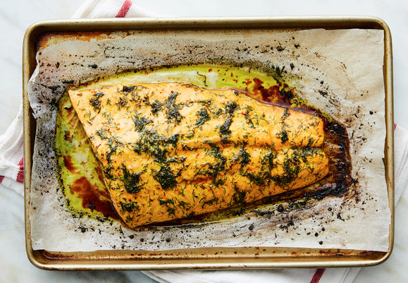 Roasted dill salmon