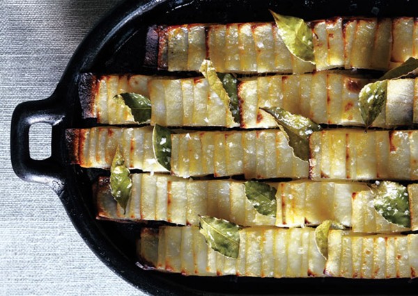 Roasted domino potatoes