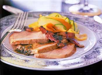Roasted double veal chops
