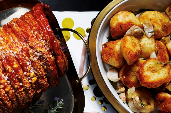 Roasted duck fat potatoes