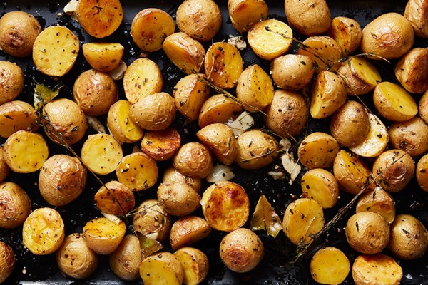 Roasted duck fat potatoes 