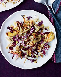 Roasted fennel salad with bagna cauda dressing