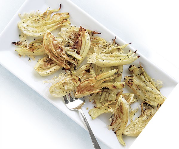 Roasted fennel with Asiago and thyme
