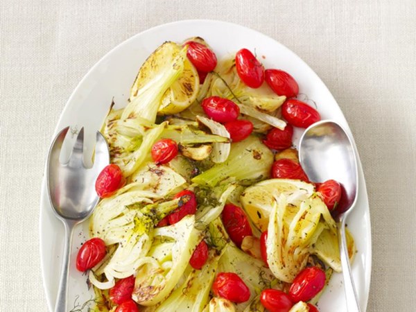 Roasted fennel with tomatoes