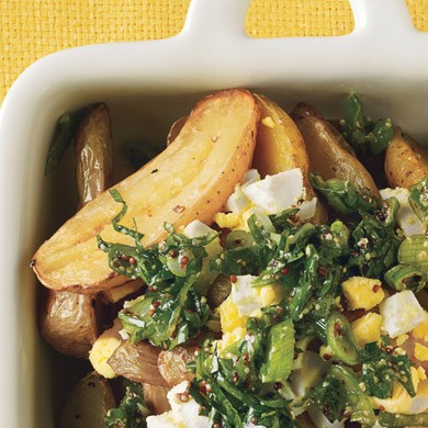 Roasted fingerling potato salad