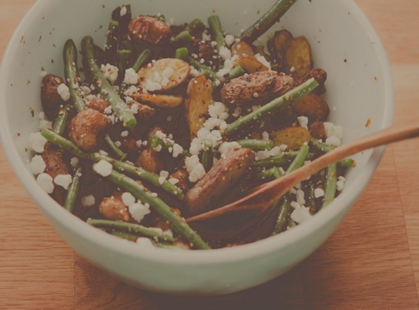 Roasted fingerling potato salad