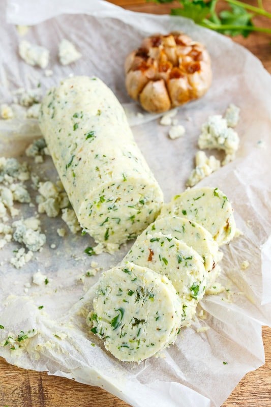 Roasted garlic Gorgonzola butter