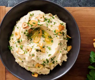 Roasted garlic hummus