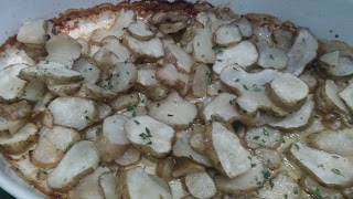 Roasted garlic Jerusalem artichokes