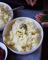 Roasted-garlic mashed potatoes