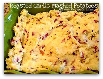 Roasted garlic mashed potatoes