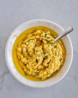 Roasted garlic, Parmigiano-Reggiano, and EVOO spread