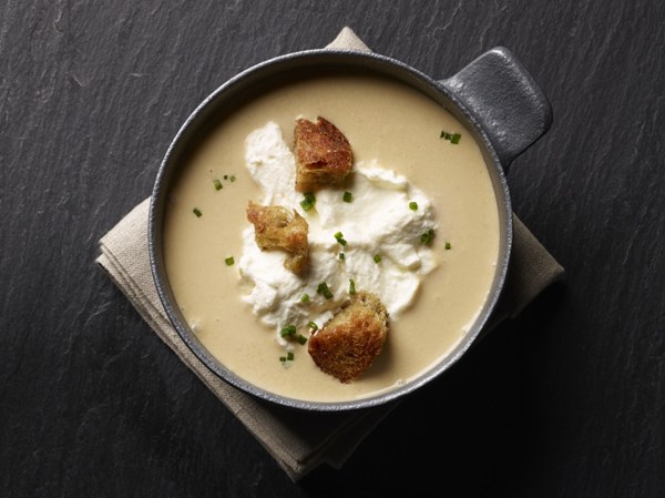 Roasted garlic soup