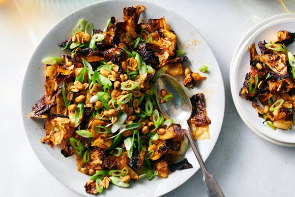 Roasted gochujang cabbage 