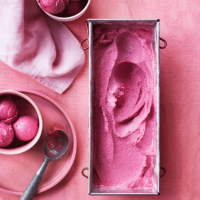 Roasted grape sorbet
