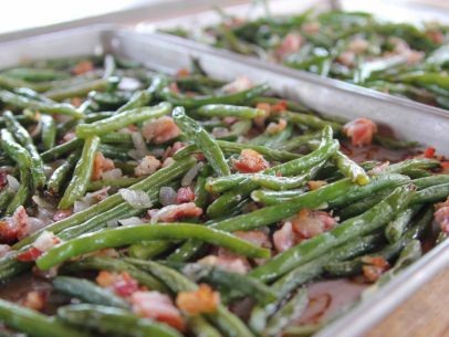 Roasted green beans