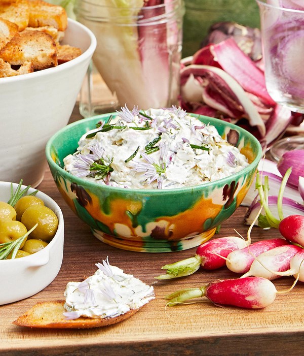 Roasted green onion dip