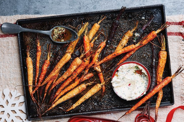 Roasted heirloom carrots, lemon and caraway butter