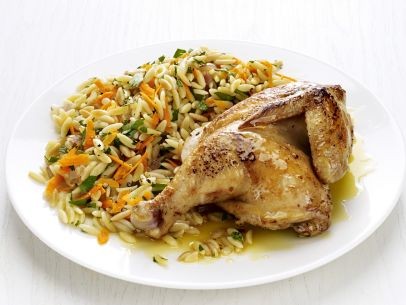 Roasted hens à l'orange