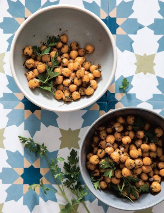 Roasted herbed chickpeas [Annika Lundkvist]