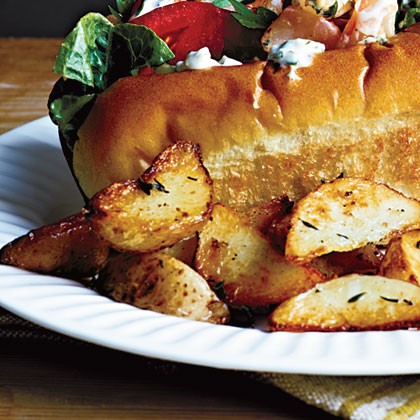 Roasted herbed potatoes