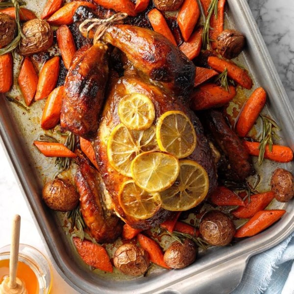 Roasted honey mustard chicken